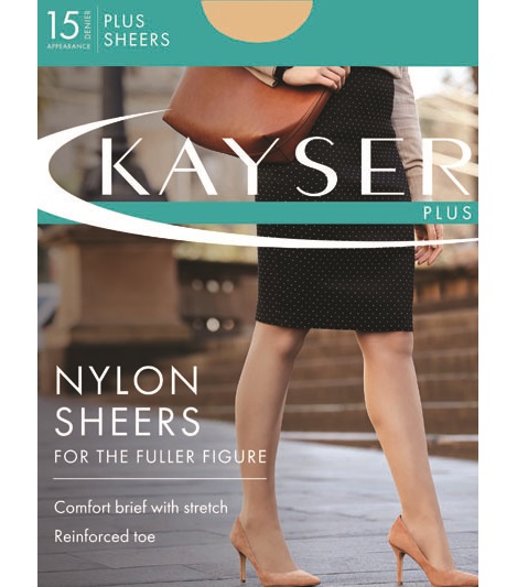 5 Pack Kayser Plus Sheer Nylon Pantyhose –
