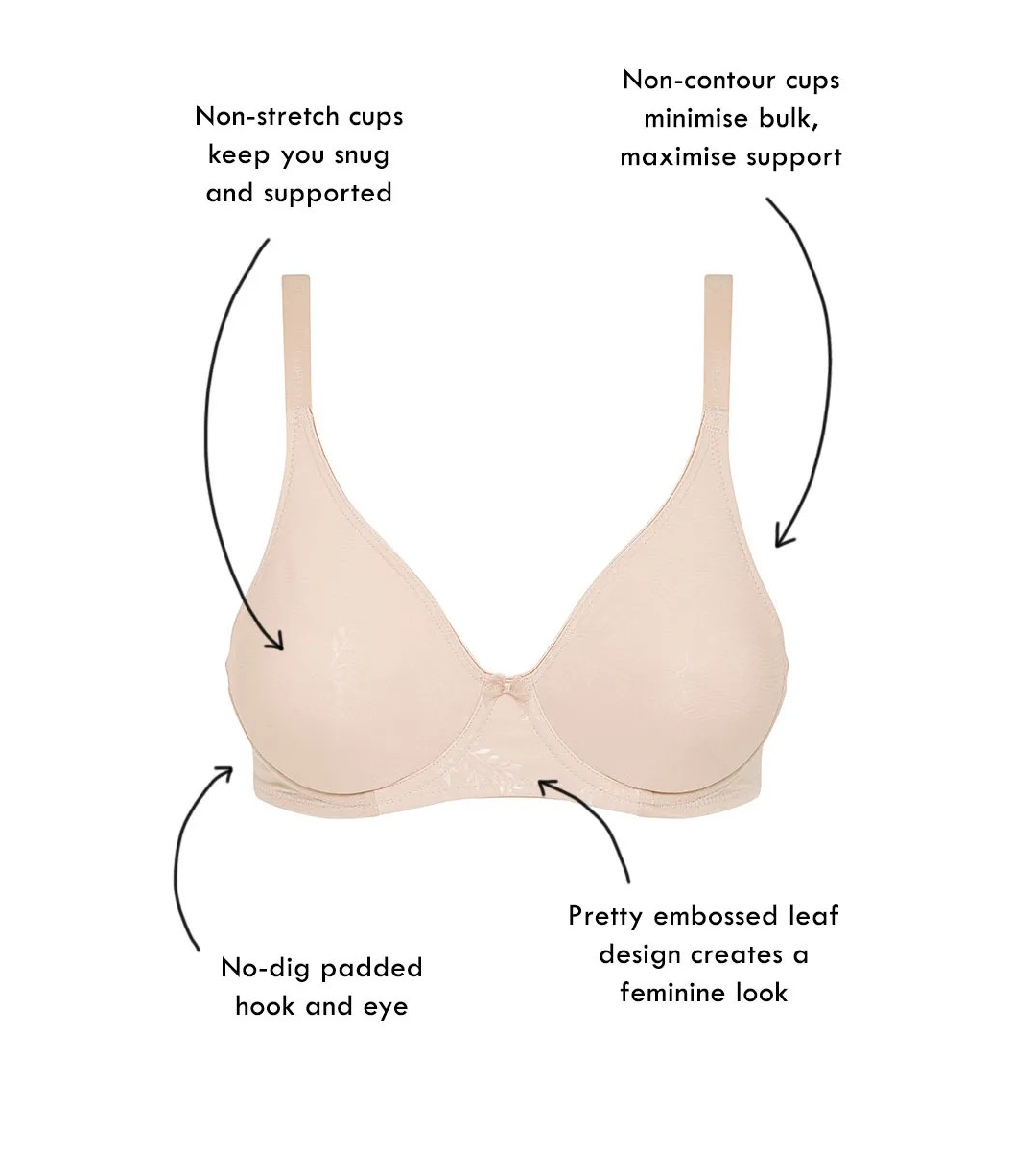 Buy Berlei Sweatergirl Non-Padded Underwire Bra Y50275 Nude Lace (Ppt) -  MyDeal