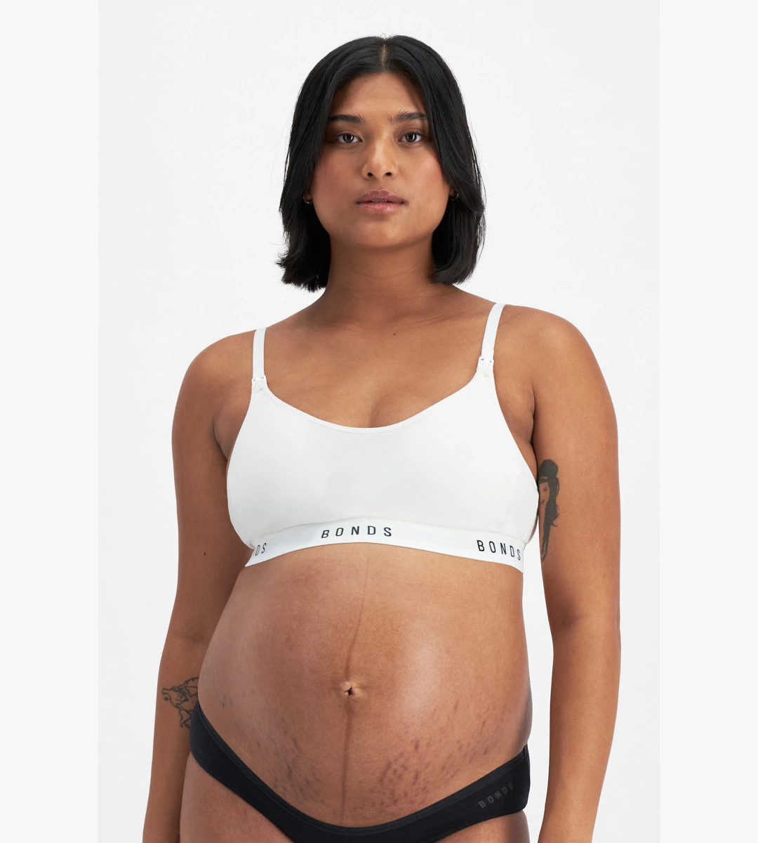 Bonds Ladies Bumps Maternity Wirefree Bra size 14A Colour Black White